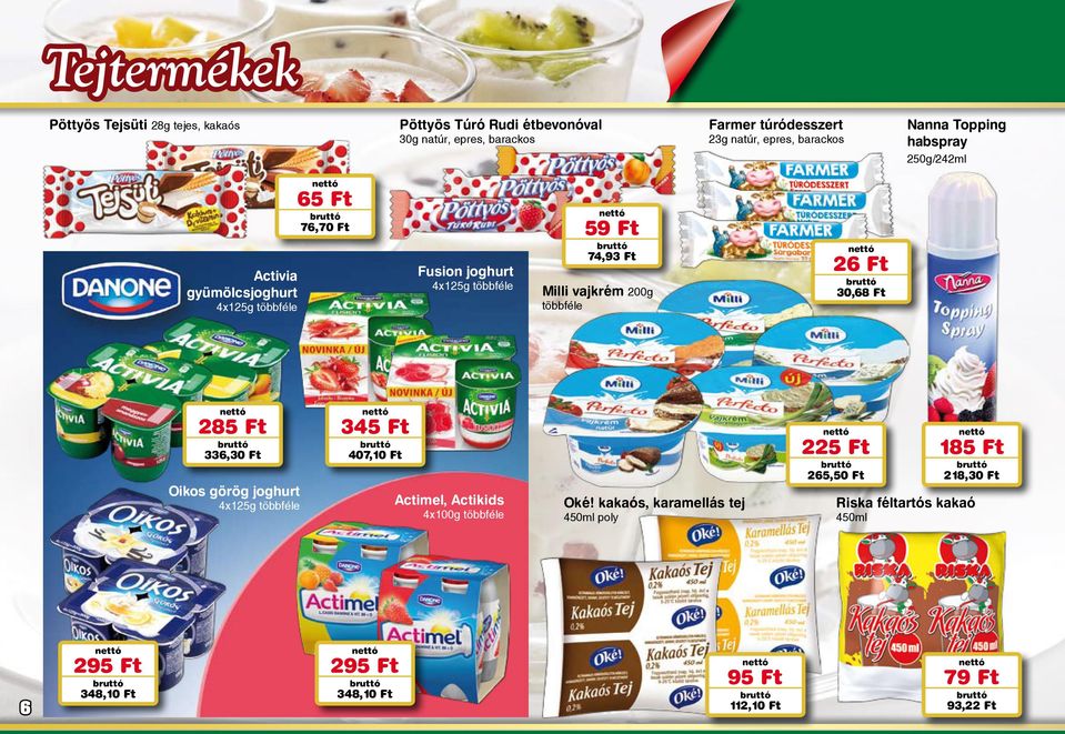 200g többféle 26 Ft 30,68 Ft 285 Ft 336,30 Ft Oikos görög joghurt 4x125g többféle 345 Ft 407,10 Ft Actimel, Actikids 4x100g többféle Oké!