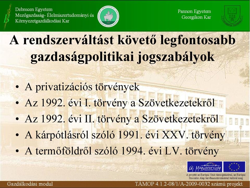 törvény a Szövetkezetekről Az 1992. évi II.