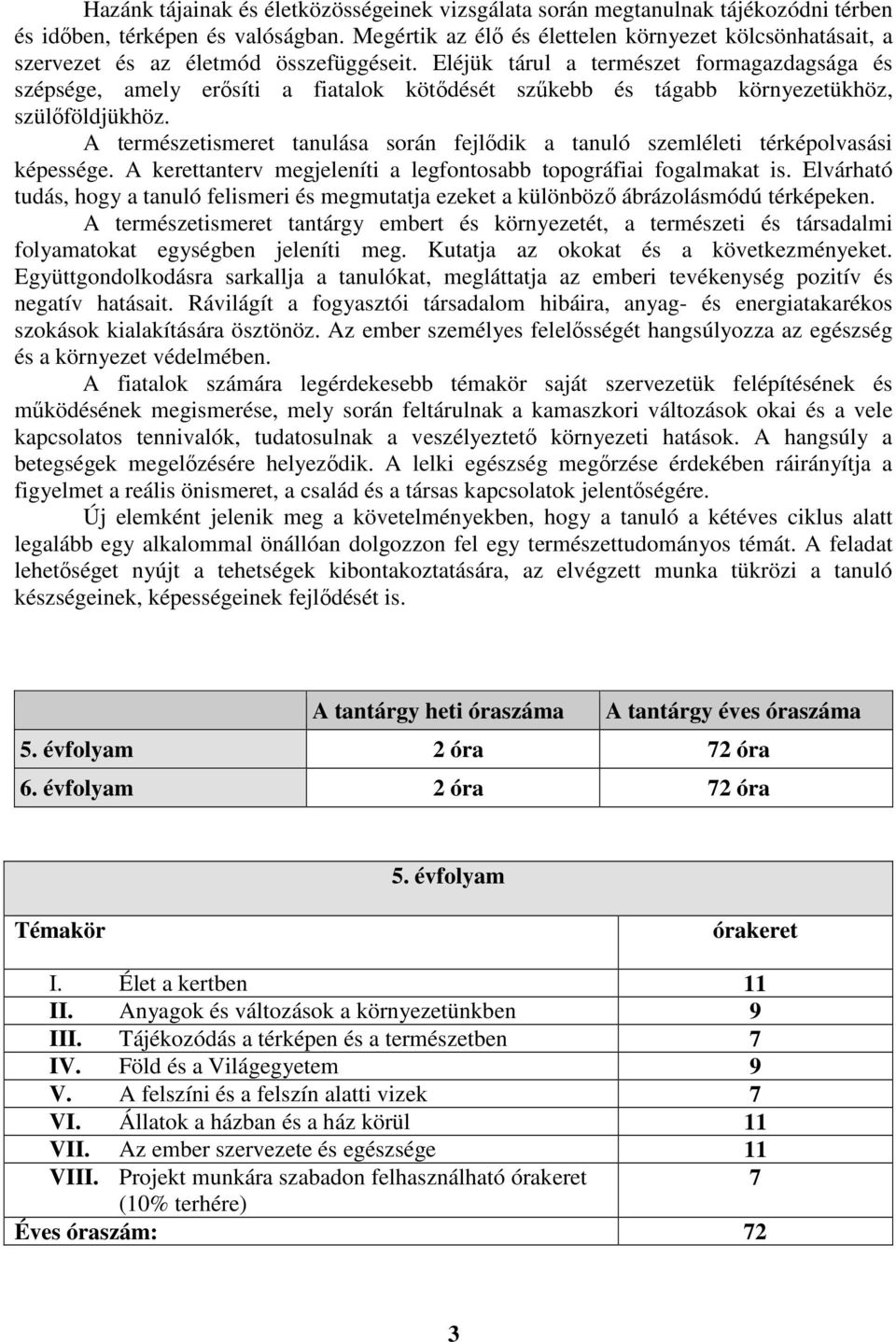 Eléjük tárul a természet formagazdagsága és szépsége, amely erősíti a fiatalok kötődését szűkebb és tágabb környezetükhöz, szülőföldjükhöz.