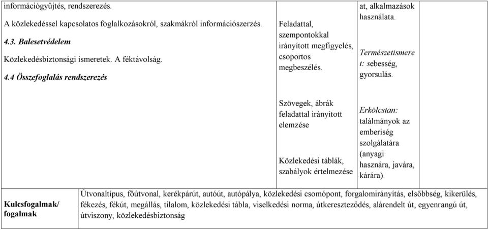 Természetismere t: sebesség, gyorsulás.