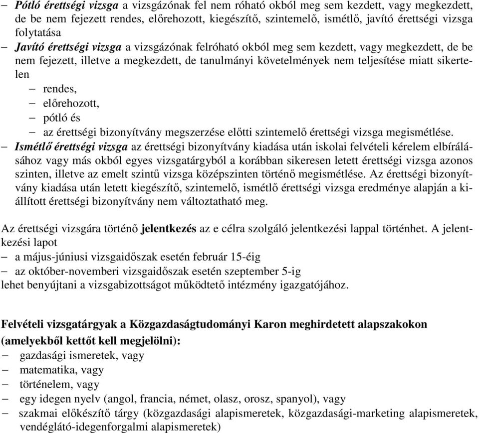 JOGSZABÁLYKIVONATOK. Az érettségiről - PDF Free Download