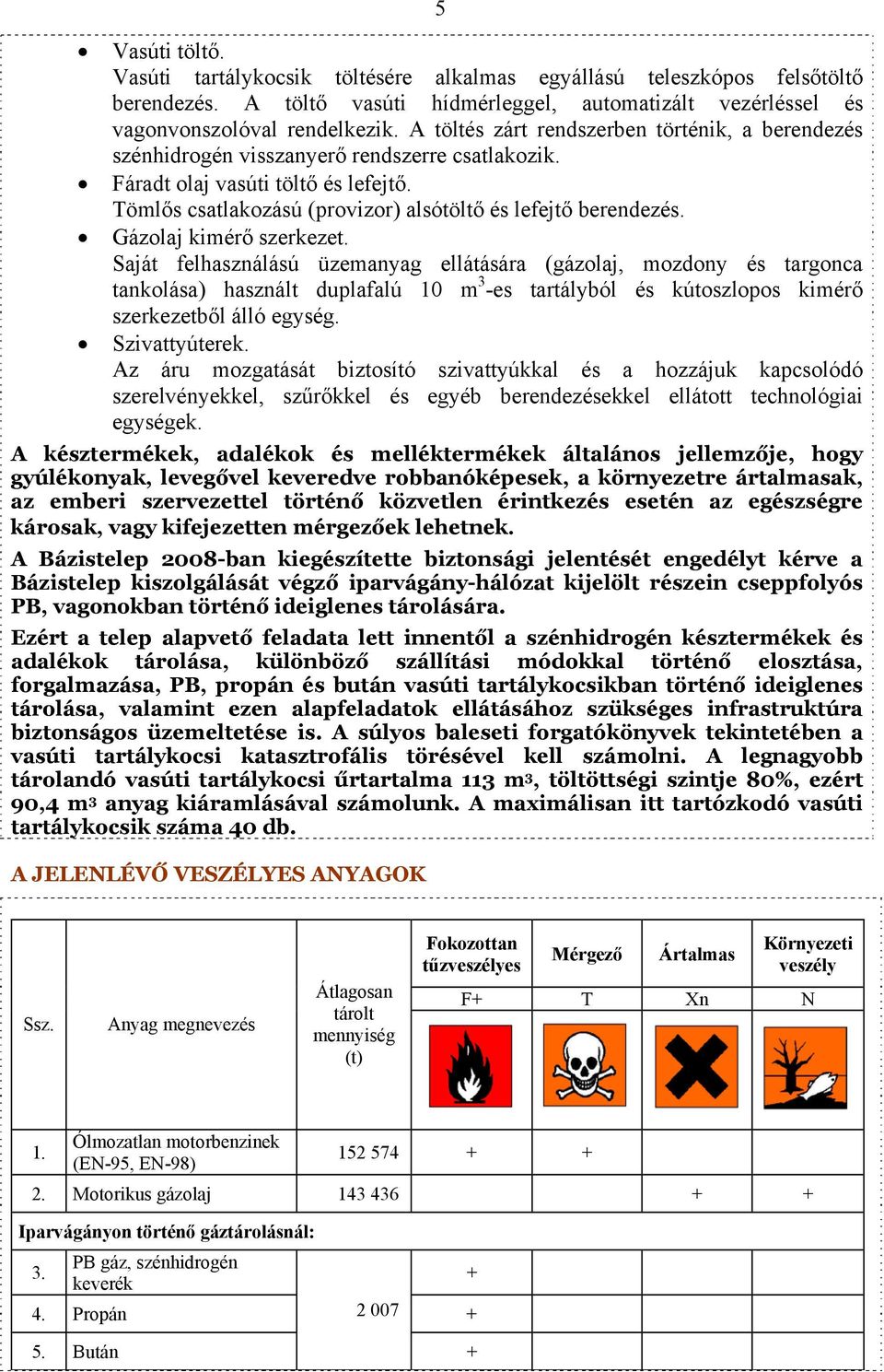 Gázolaj kimérő szerkezet. Saját felhasználású üzemanyag ellátására (gázolaj, mozdony és targonca tankolása) használt duplafalú 10 m 3 -es tartályból és kútoszlopos kimérő szerkezetből álló egység.