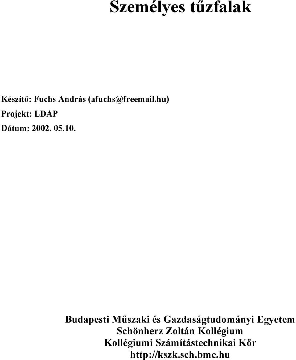 Budapesti Műszaki és Gazdaságtudományi Egyetem Schönherz