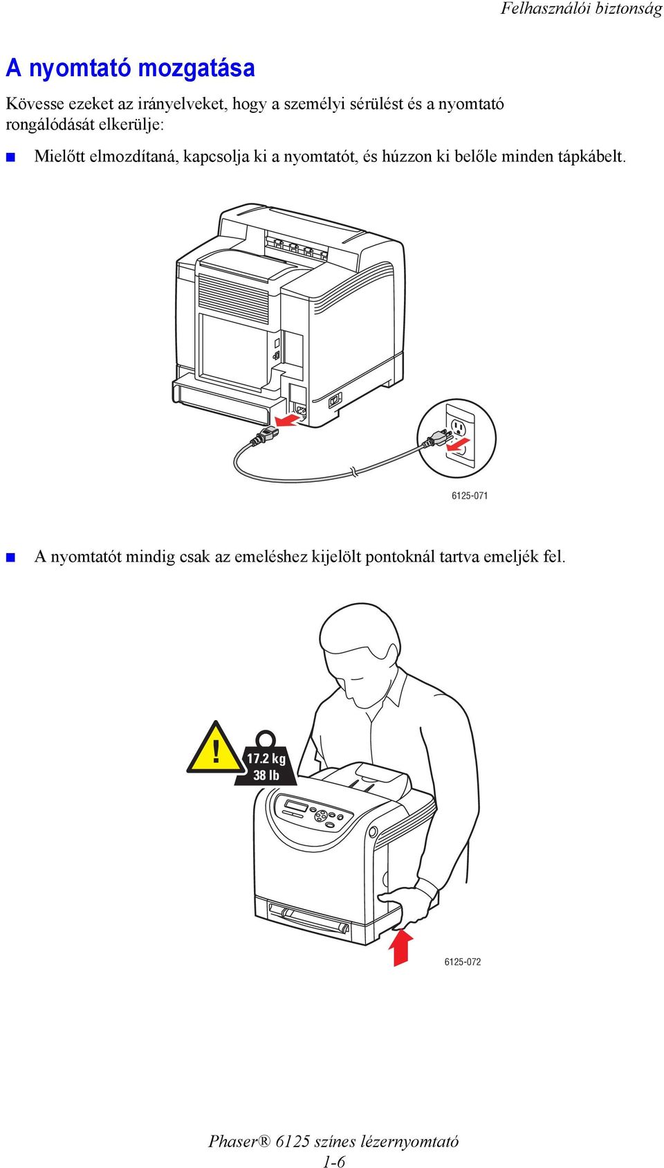 kapcsolja ki a nyomtatót, és húzzon ki belőle minden tápkábelt.