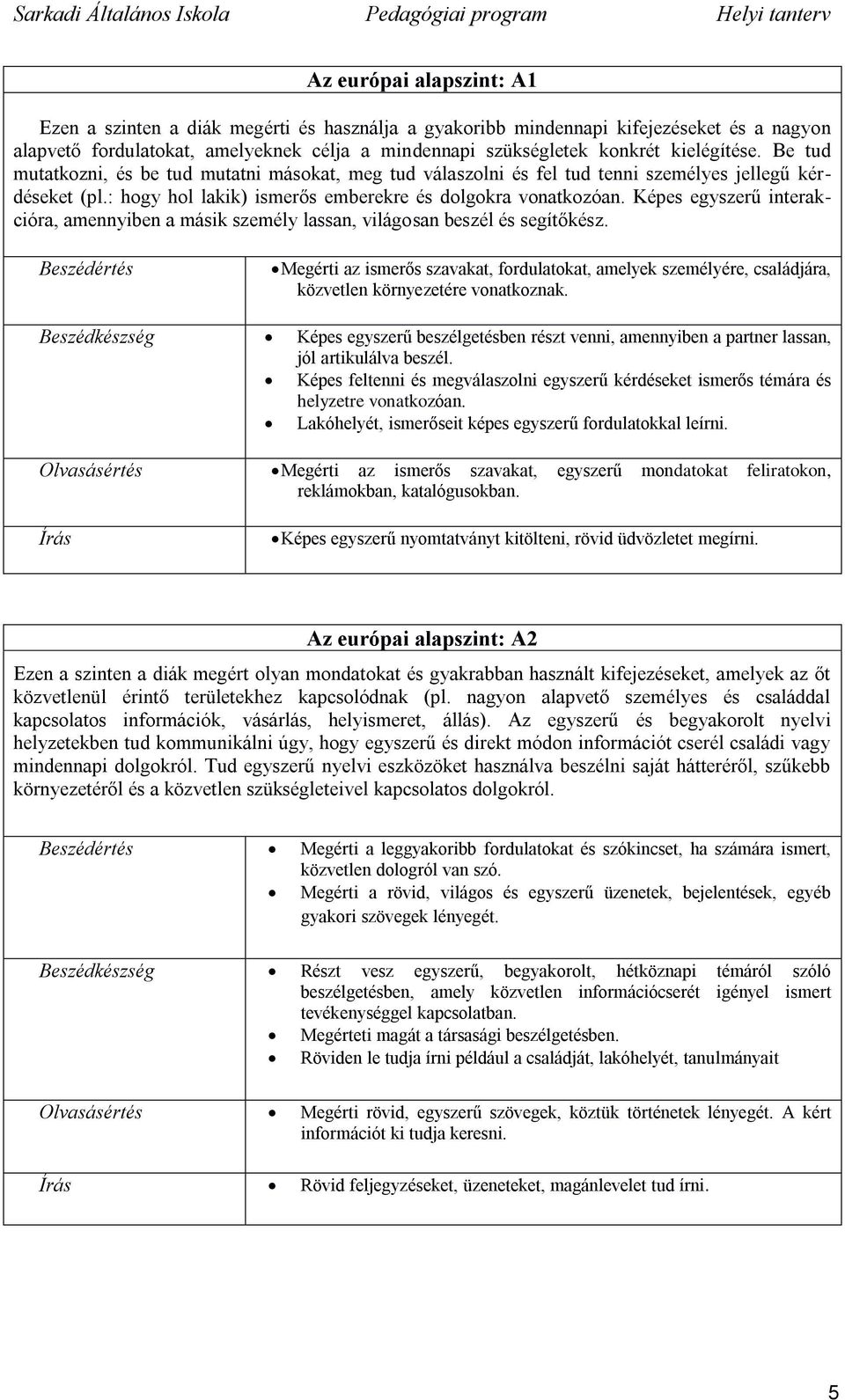 Képes egyszerű interakcióra, amennyiben a másik személy lassan, világosan beszél és segítőkész.