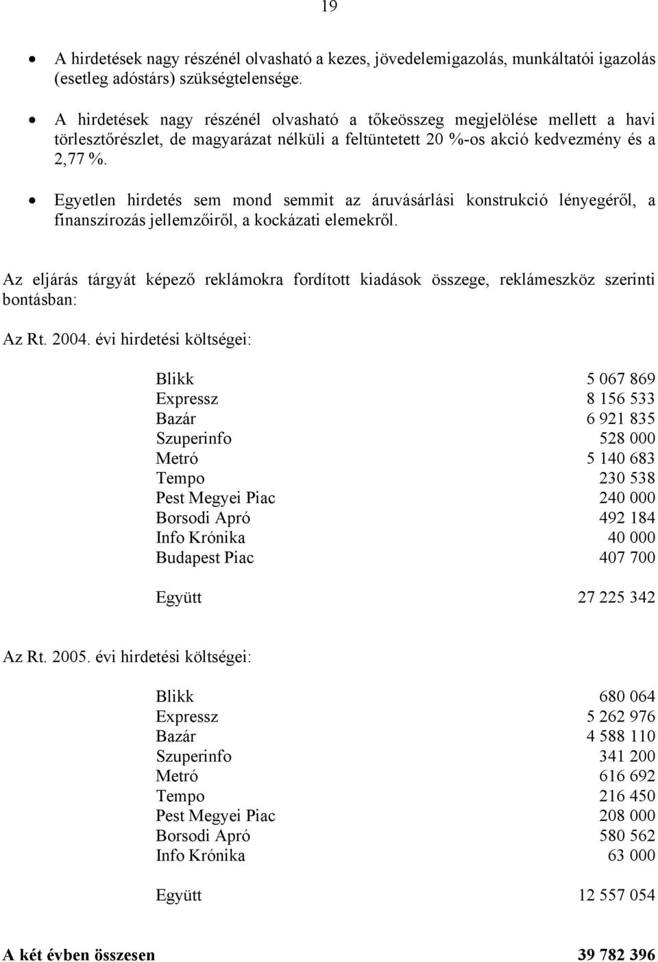 Egyetlen hirdetés sem mond semmit az áruvásárlási konstrukció lényegéről, a finanszírozás jellemzőiről, a kockázati elemekről.