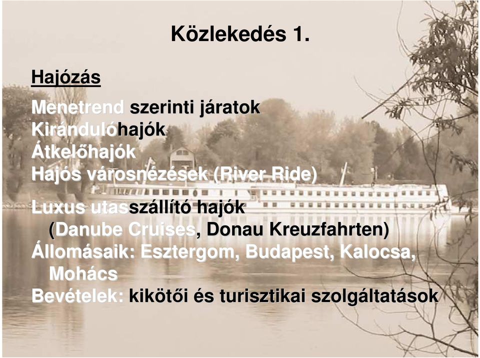 s városnv rosnézések sek (River Ride) Luxus utassz szállító hajók (Danube