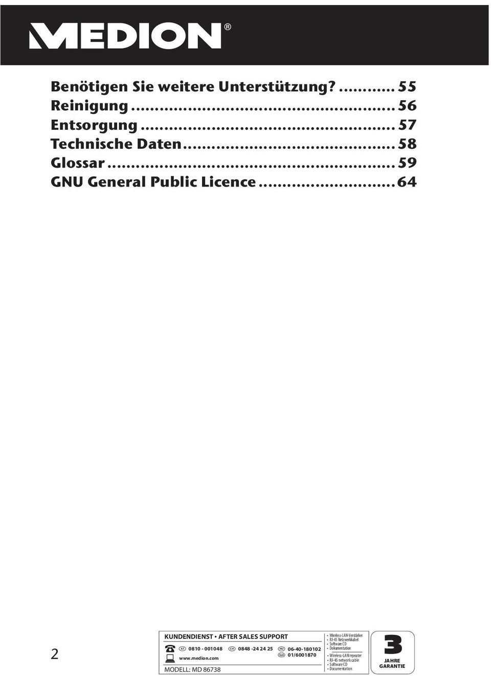 .. 59 GNU General Public Licence.