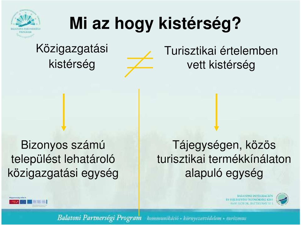 vett kistérség Bizonyos számú települést