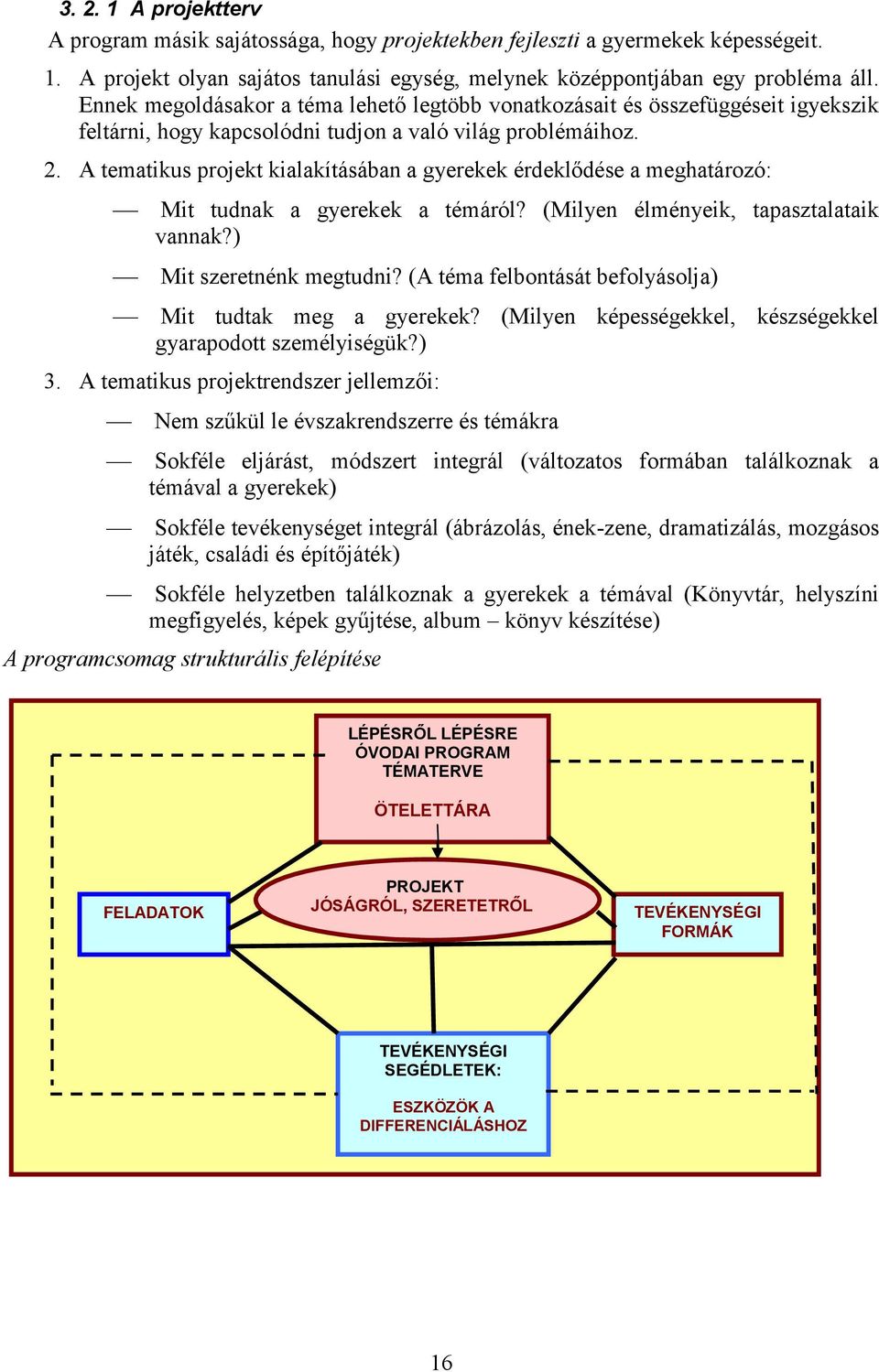 A tematikus projekt kialakításában a gyerekek érdeklődése a meghatározó: Mit tudnak a gyerekek a témáról? (Milyen élményeik, tapasztalataik vannak?) Mit szeretnénk megtudni?