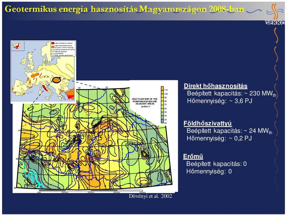 MW th Hőmennyiség: ~ 3,6 PJ 50 40 48 30 20 Földhőszivattyú Beépített kapacitás: ~ 24 MW th Hőmennyiség: