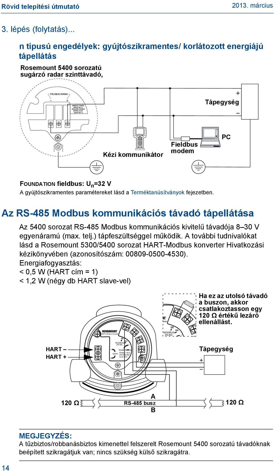 =32 V A gyújtószikramentes paramétereket lásd a Terméktanúsítványok fejezetben.