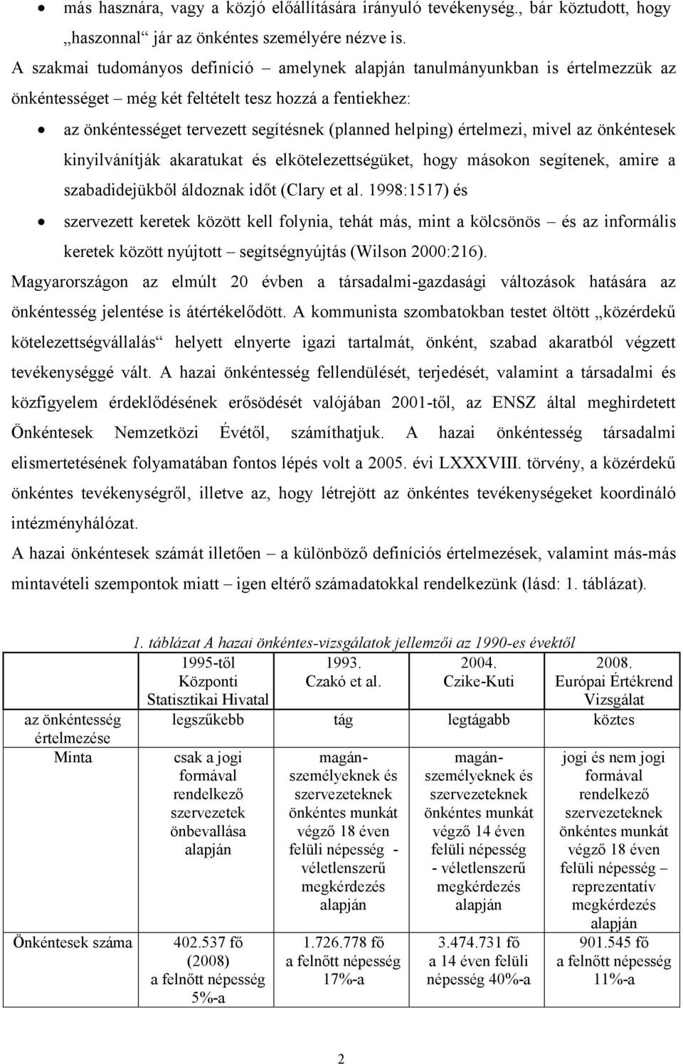 értelmezi, mivel az önkéntesek kinyilvánítják akaratukat és elkötelezettségüket, hogy másokon segítenek, amire a szabadidejükből áldoznak időt (Clary et al.