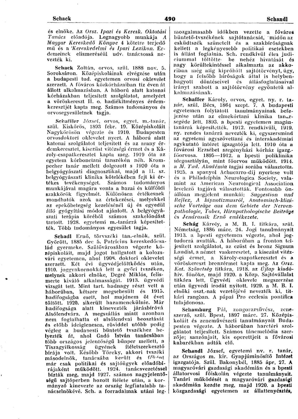 A főváros közkórházaiban tíz éven át állott alkalmazásban. A háború alatt katonai kórházakban teljesített szolgálatot, amelyért a vöröskereszt II. o. hadiékítményes érdemkeresztjét kapta meg.