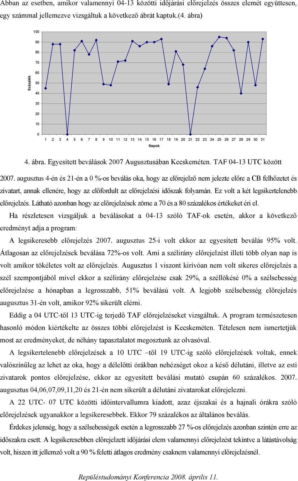 TAF 04-13 UTC között 2007.