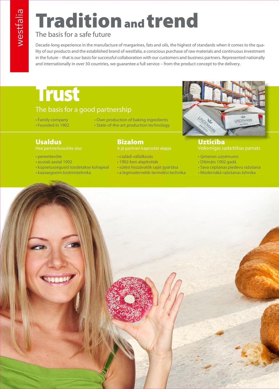 partners. Represented nationally and internationally in over 30 countries, we guarantee a full service from the product concept to the delivery.