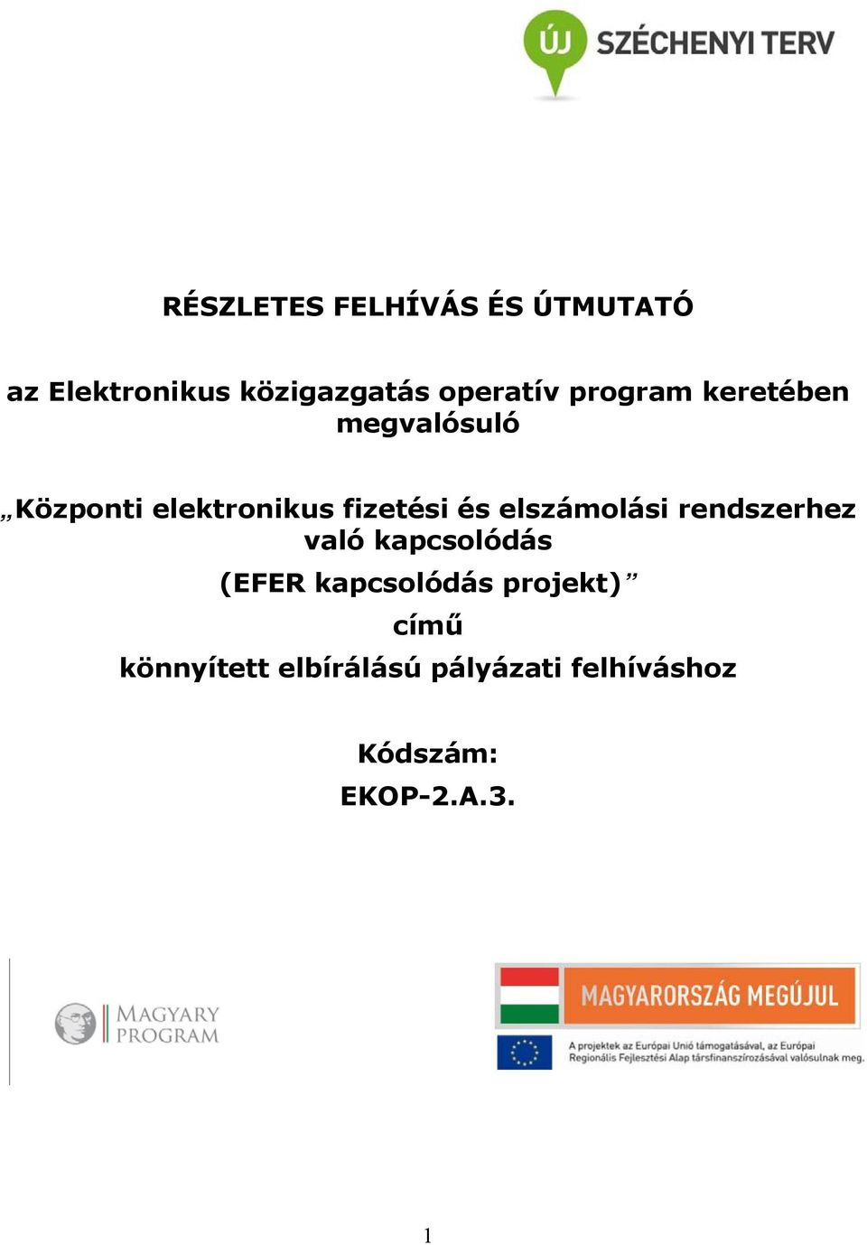 fizetési és elszámolási rendszerhez való kapcsolódás (EFER