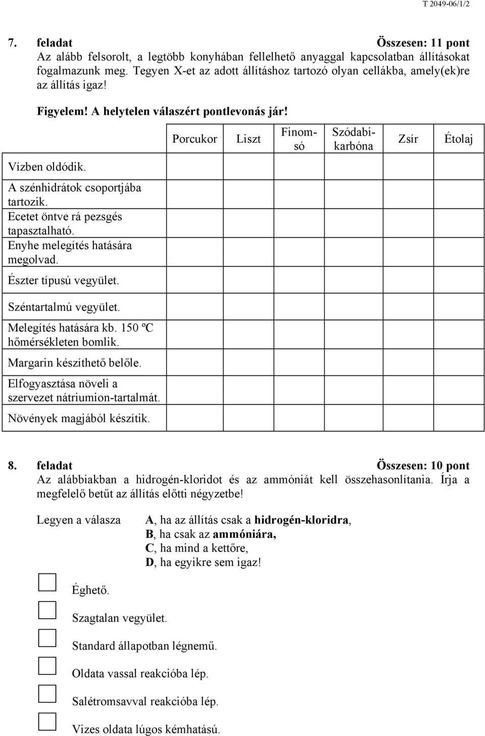 A szénhidrátok csoportjába tartozik. Ecetet öntve rá pezsgés tapasztalható. Enyhe melegítés hatására megolvad. Észter típusú vegyület. Széntartalmú vegyület. Melegítés hatására kb.