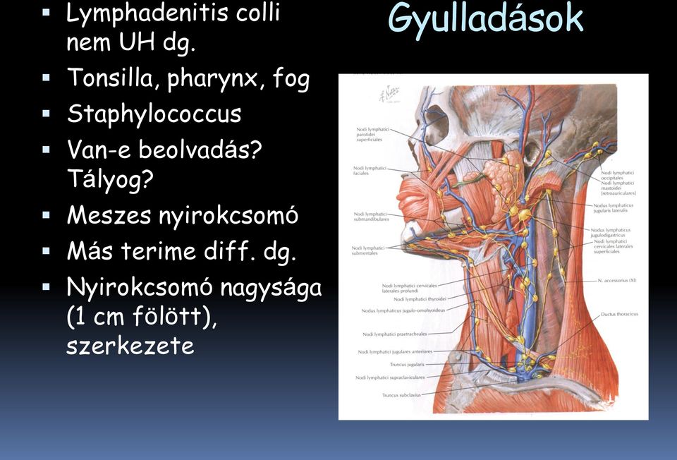 beolvadás? Tályog?