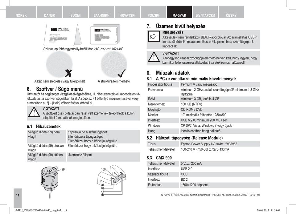 ] [Help] választásával érhető el. A szoftvert csak oktatásban részt vett személyek telepíthetik a külön telepítési útmutatónak megfelelően. 6.