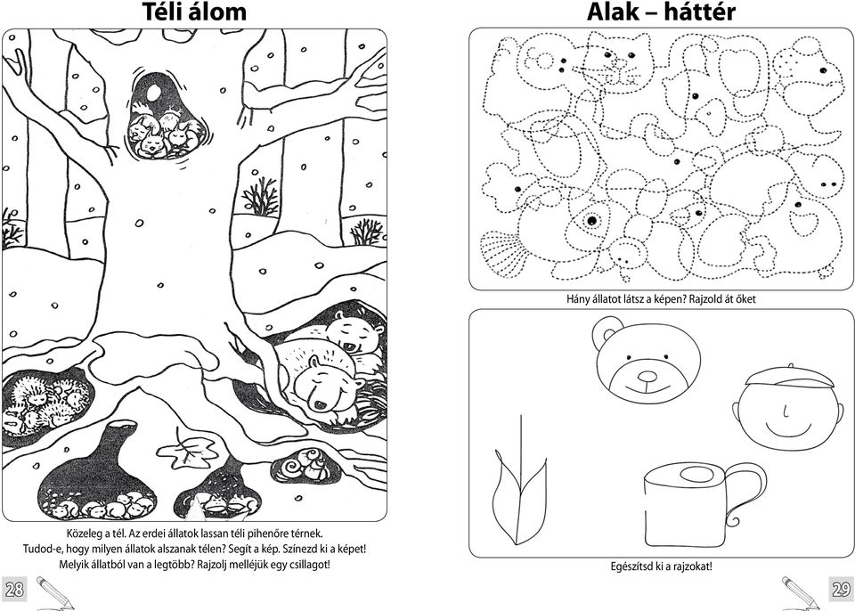 Az erdei állatok lassan téli pihenőre térnek.