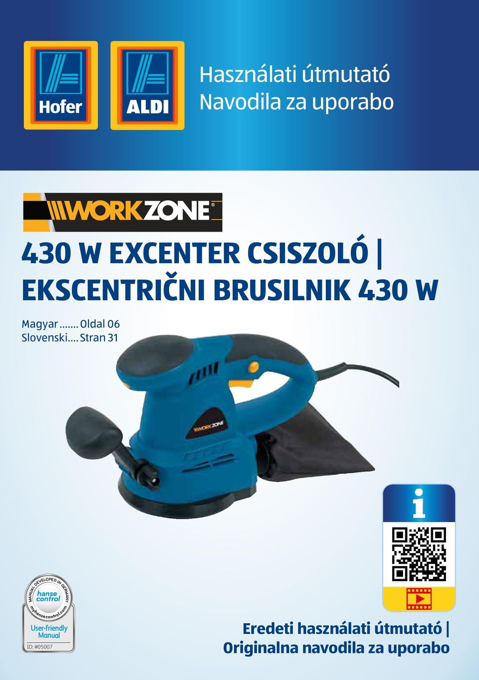 .. Stran 31 MANUAL DEVELOPED IN GERMANY myhansecontrol.