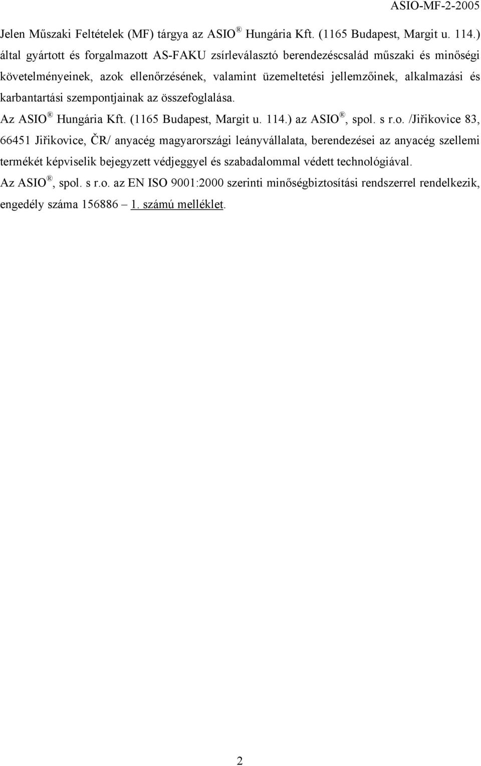 és karbantartási szempon