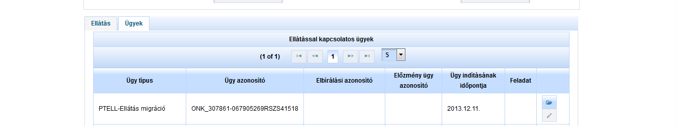 1. Bevezetés A Módosító ág funkcióval lehetőségünk van a rögzített ellátások Ügy típusában visszamenőleges adat módosításokat végrehajtani anélkül, hogy új munkafolyamatot indítanánk.