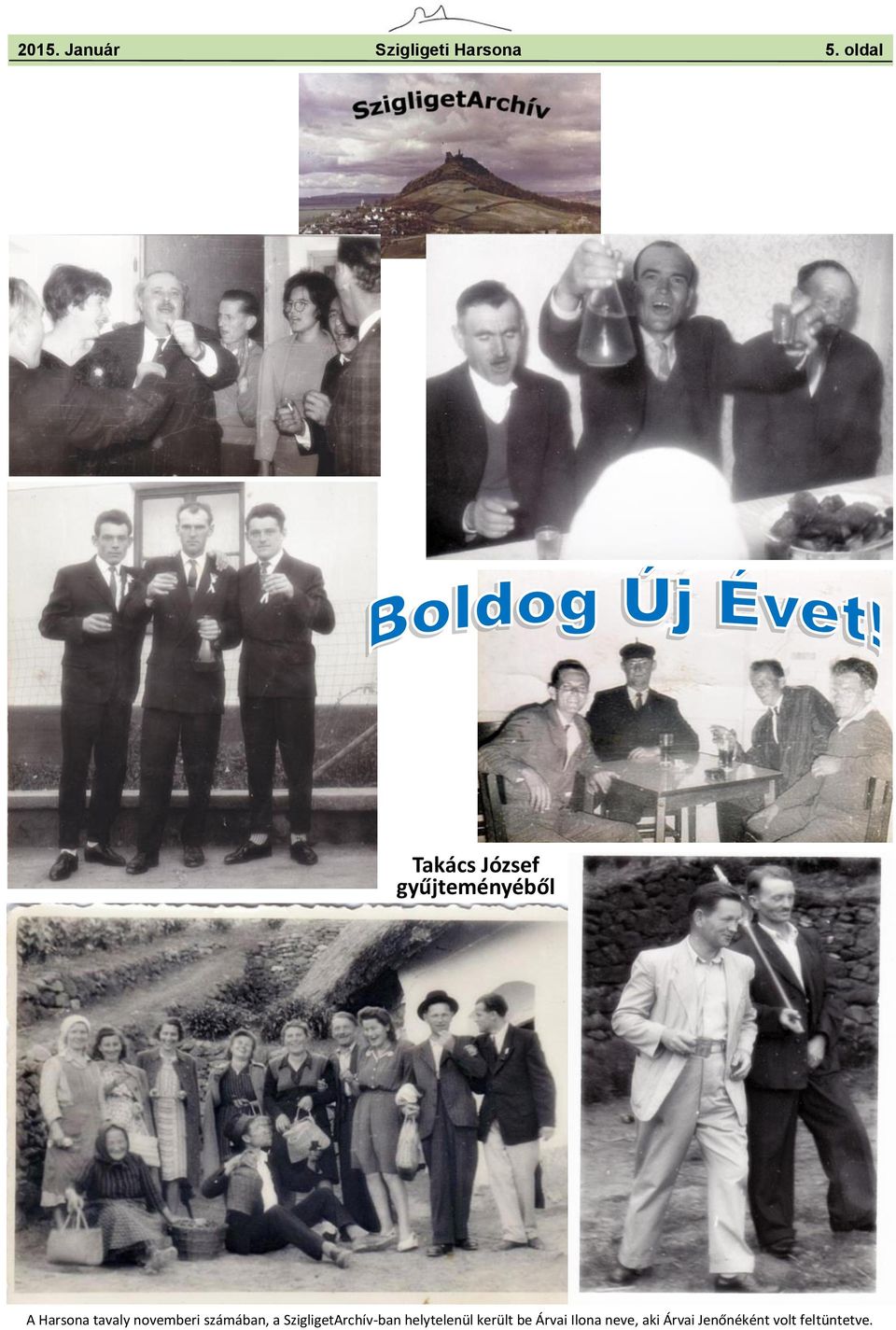 novemberi számában, a SzigligetArchív-ban