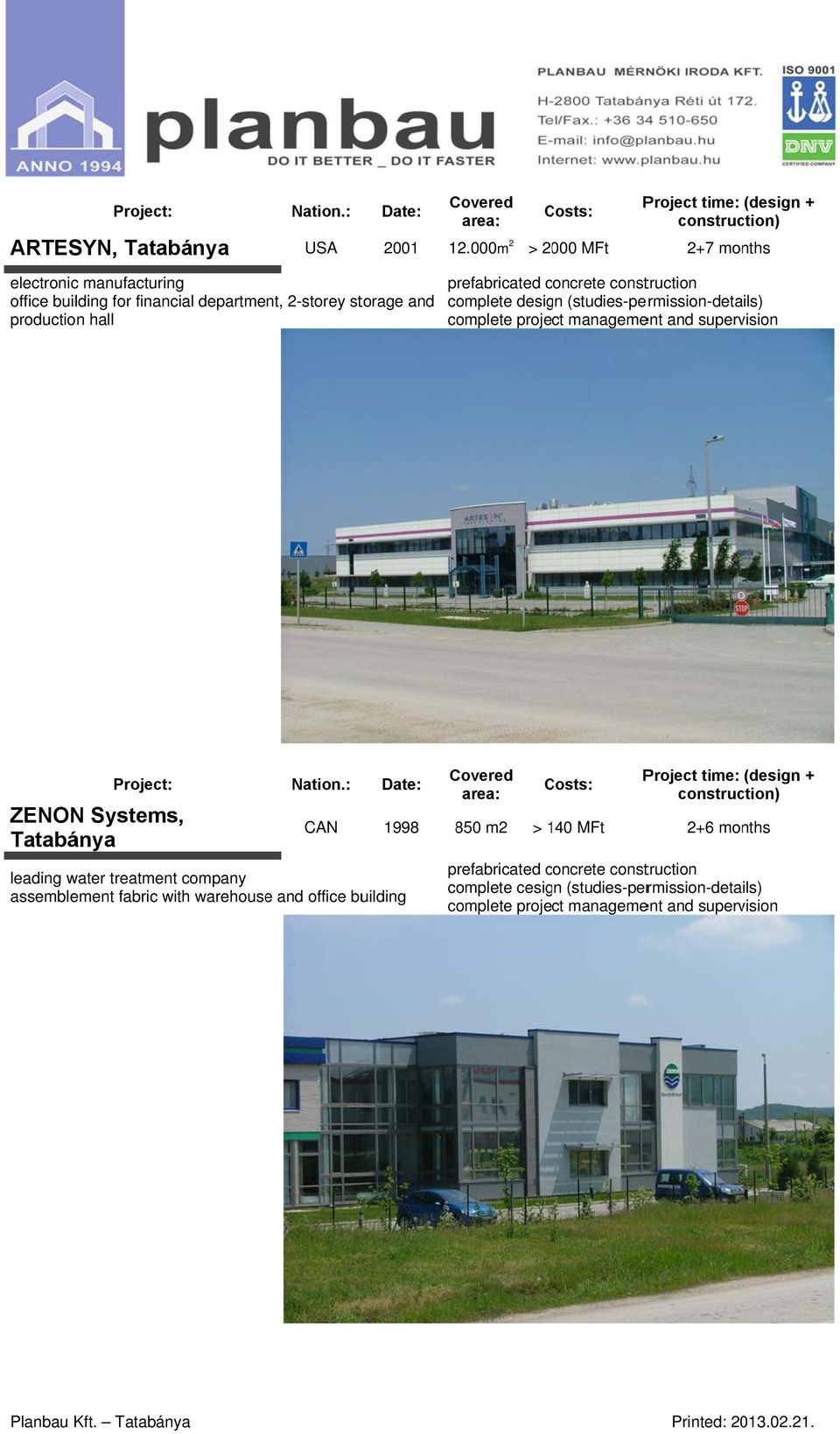 complete design (studies-permission-details) production hall complete project management and supervision ZENONN Systems,