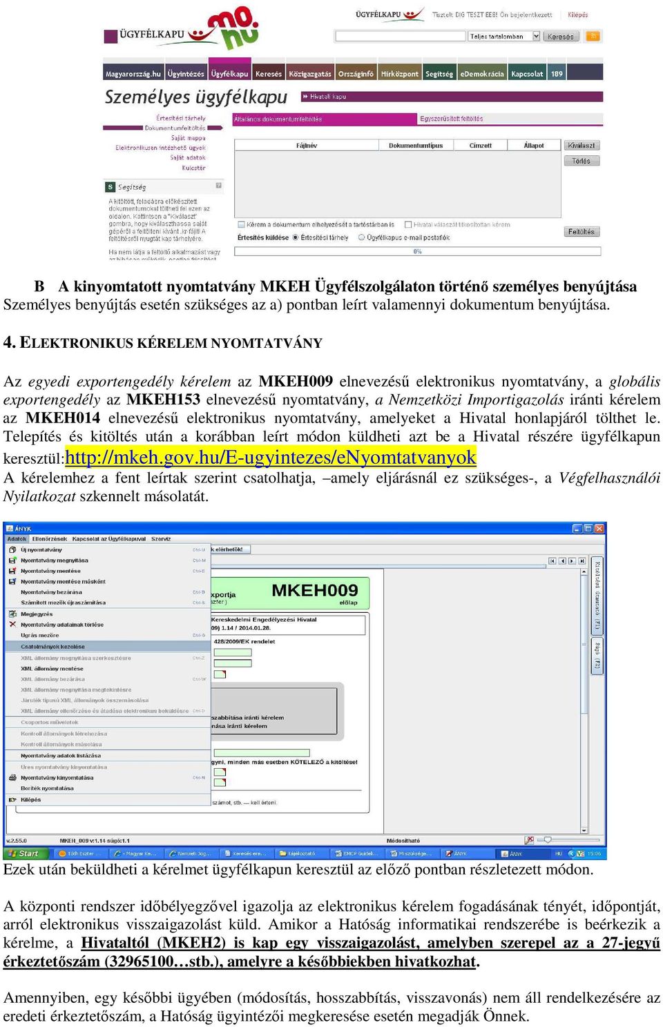 Importigazolás iránti kérelem az MKEH014 elnevezésű elektronikus nyomtatvány, amelyeket a Hivatal honlapjáról tölthet le.