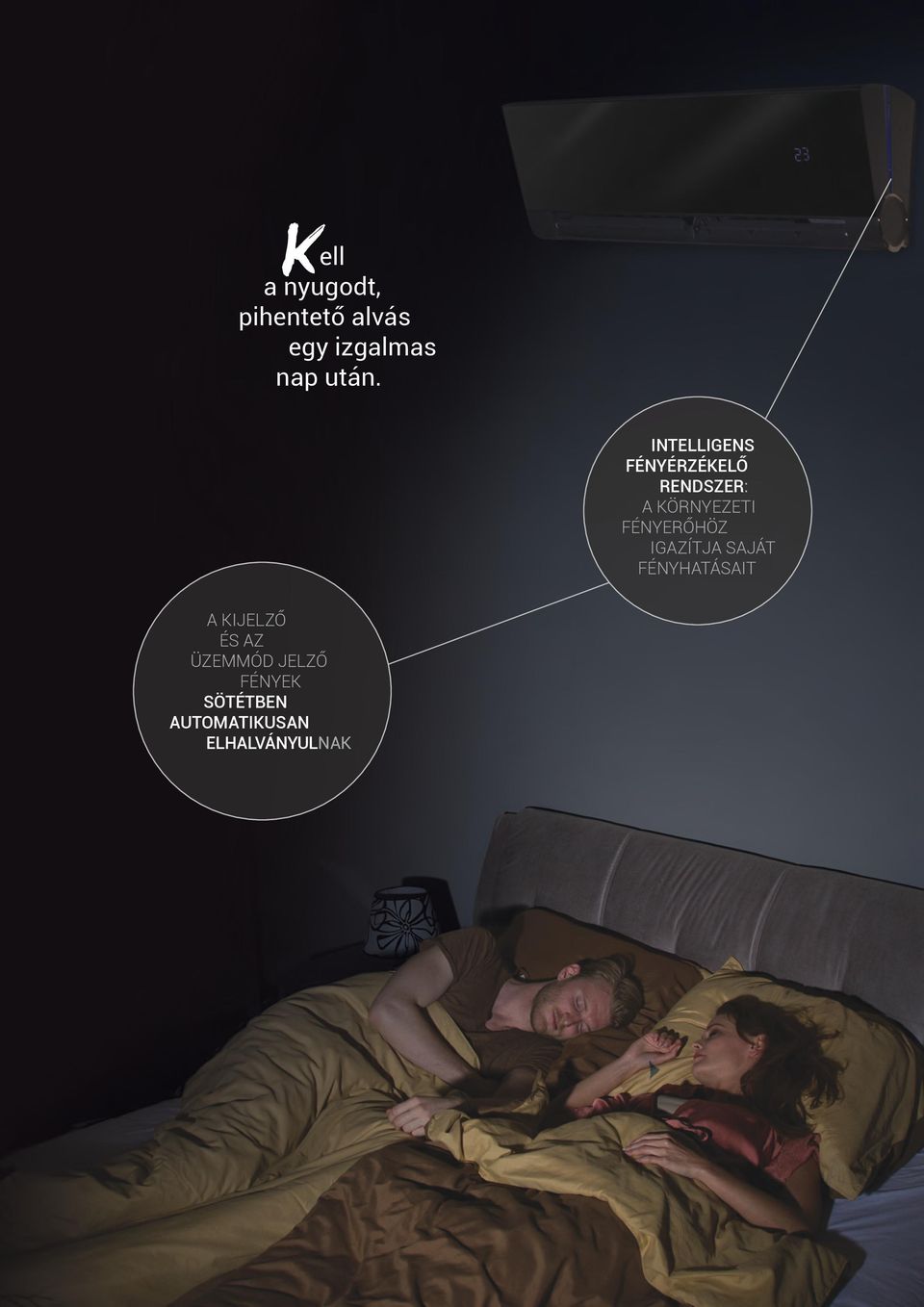 FÉNYERŐHÖZ IGAZÍTJA SAJÁT FÉNYHATÁSAIT A KIJELZŐ ÉS