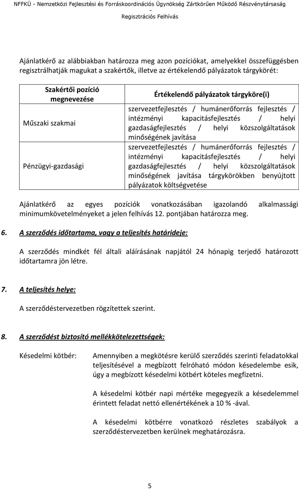 szervezetfejlesztés / humánerőforrás fejlesztés / intézményi kapacitásfejlesztés / helyi gazdaságfejlesztés / helyi közszolgáltatások minőségének javítása szervezetfejlesztés / humánerőforrás