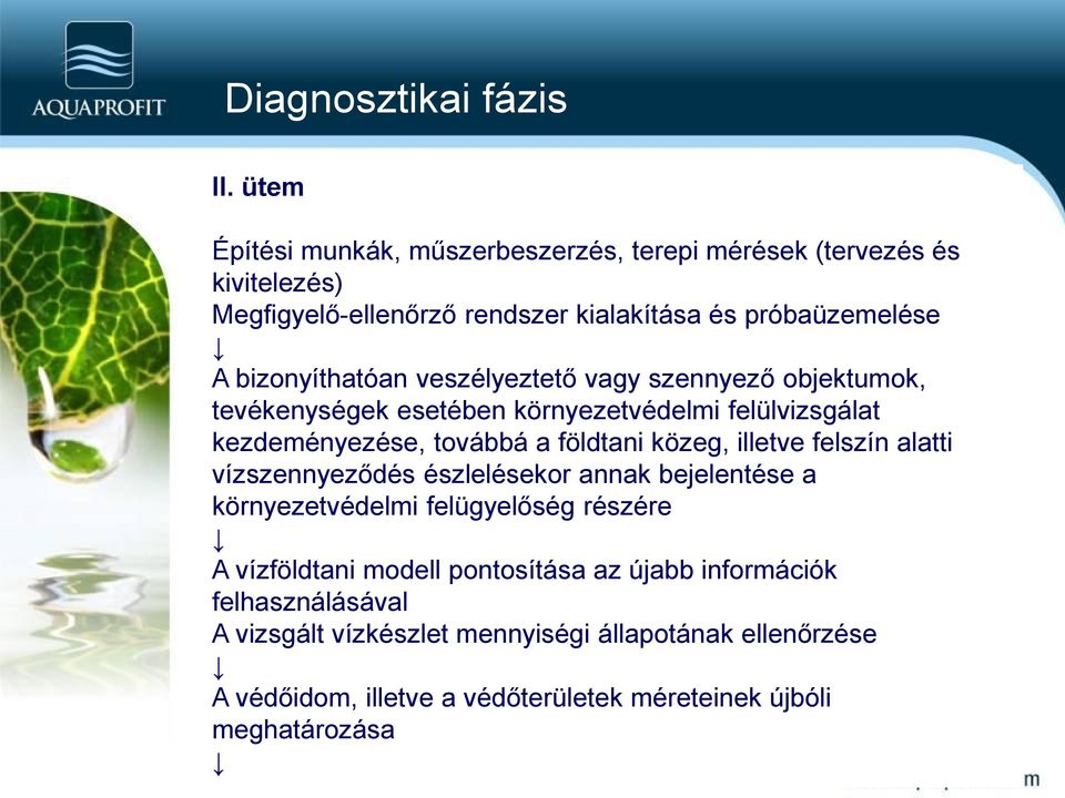 veszélyeztető vagy szennyező objektumok, tevékenységek esetében környezetvédelmi felülvizsgálat kezdeményezése, továbbá a földtani közeg, illetve felszín