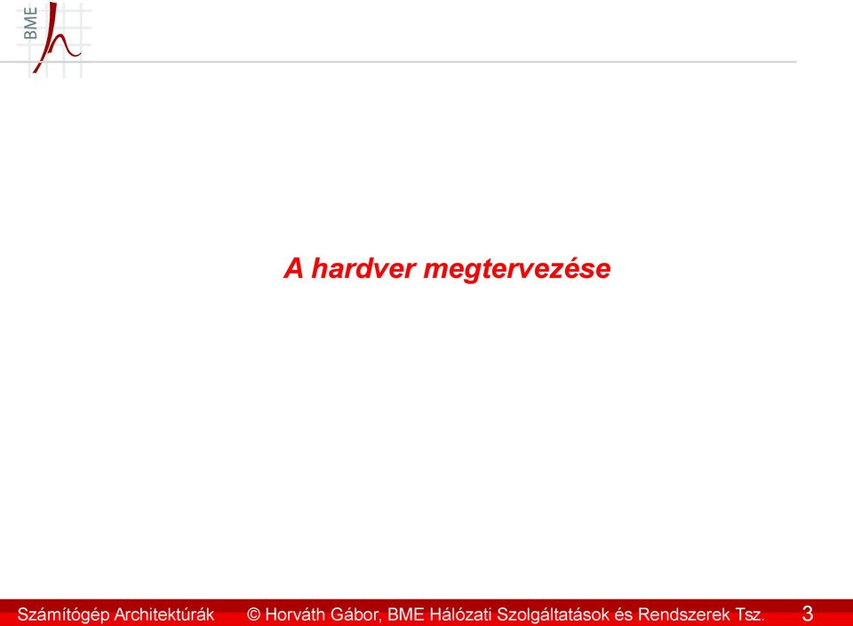 Horváth Gábor, BME Hálózati