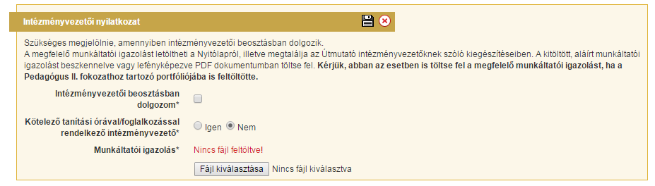 A Szakmai szervezet/kutatási partner neve mező kitöltése során felhasználónak egy egyszerű szöveges információt kell megadnia (kérjük, figyelje a Help szimbólum alatti magyarázatot).