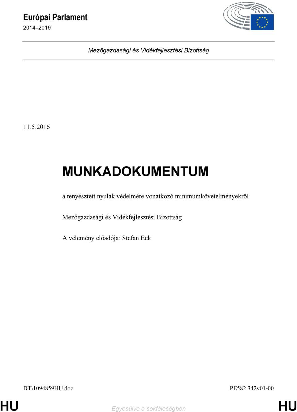 minimumkövetelményekről Mezőgazdasági és Vidékfejlesztési Bizottság A