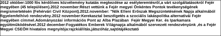 Támogatási program elnevezése: Támogató megnevezése: központi költségvetés Támogatás forrása: önkormányzati költségvetés nemzetközi forrás más gazdálkodó Támogatás időtartama: Támogatási összeg: -