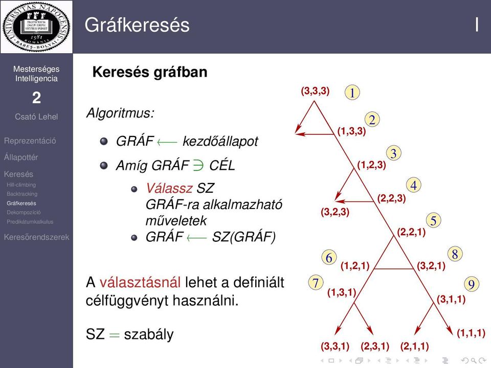 célfüggvényt használni.