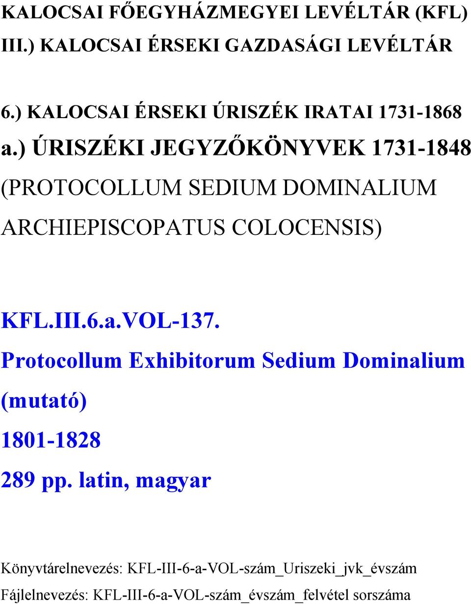 Sedium Dominalium