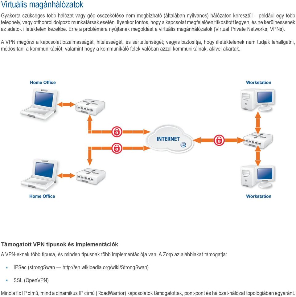 Erre a problémára nyújtanak megoldást a virtuális magánhálózatok (Virtual Private Networks, VPNs).