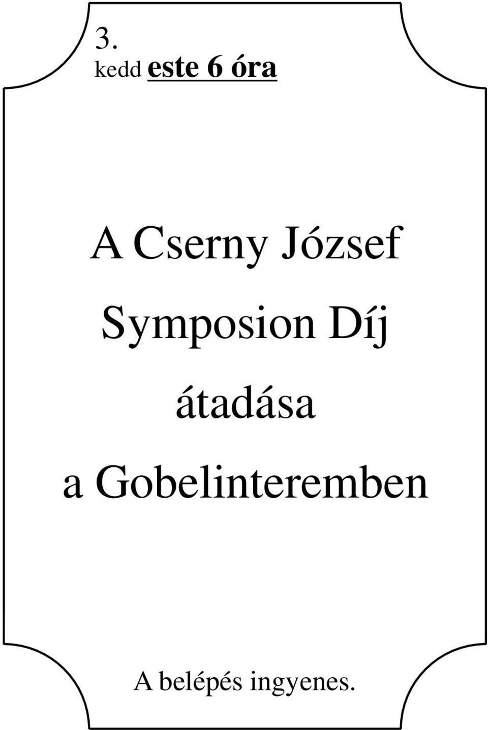 Díj átadása a