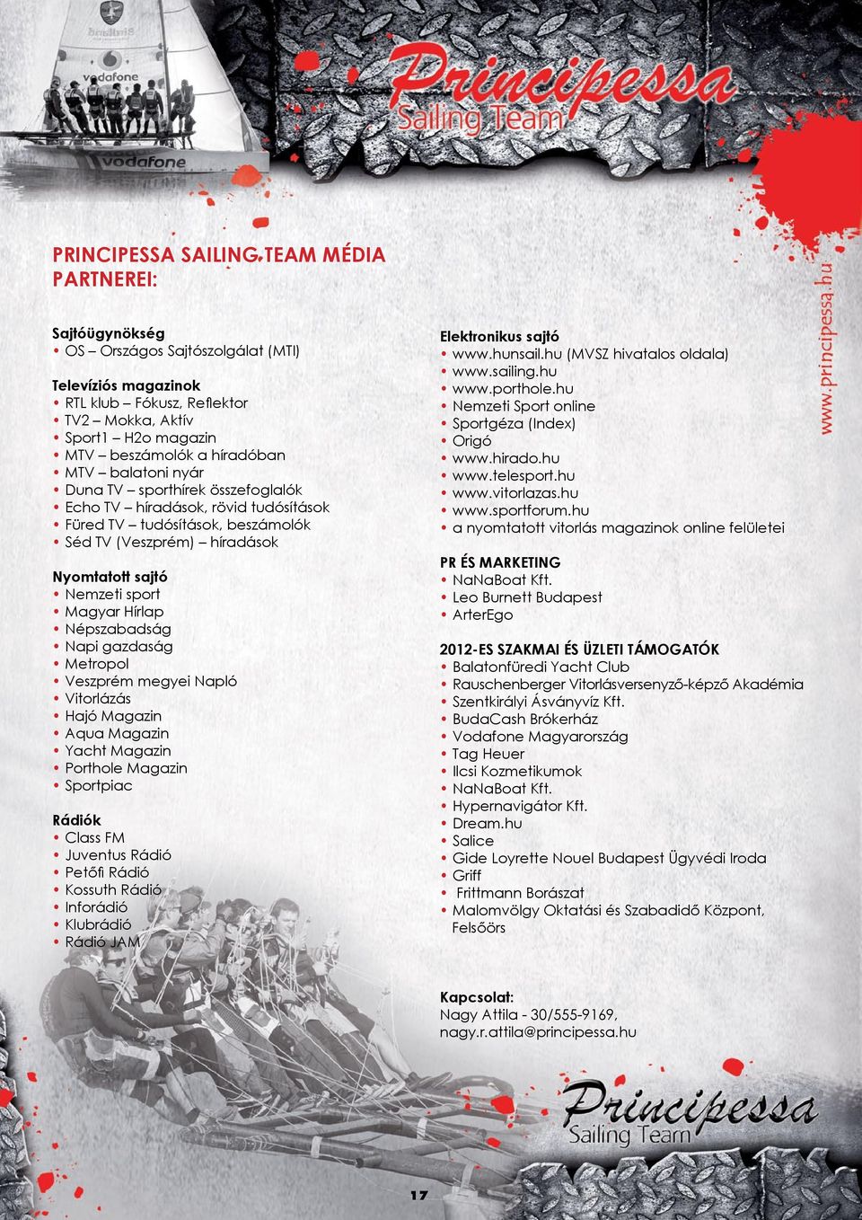 Hírlap Népszabadság Napi gazdaság Metropol Veszprém megyei Napló Vitorlázás Hajó Magazin Aqua Magazin Yacht Magazin Porthole Magazin Sportpiac Rádiók Class FM Juventus Rádió Petőfi Rádió Kossuth