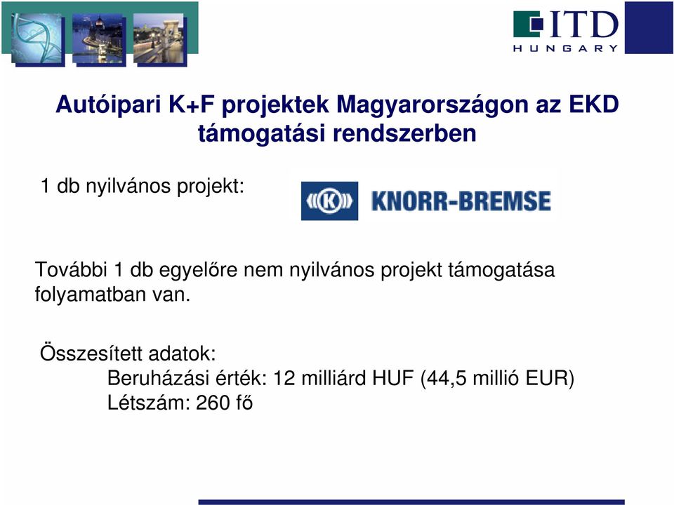 nyilvános projekt támogatása folyamatban van.