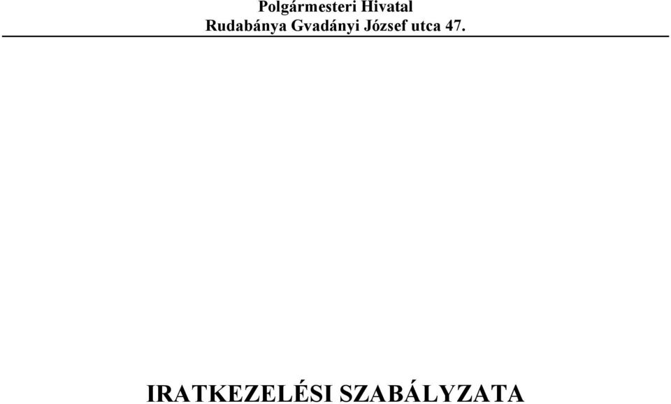 Gvadányi József utca