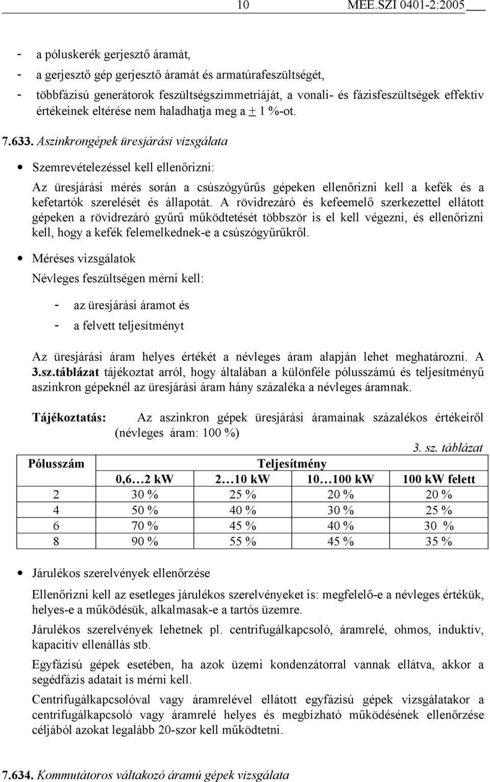 értékeinek eltérése nem haladhatja meg a + 1 %-ot. 7.633.