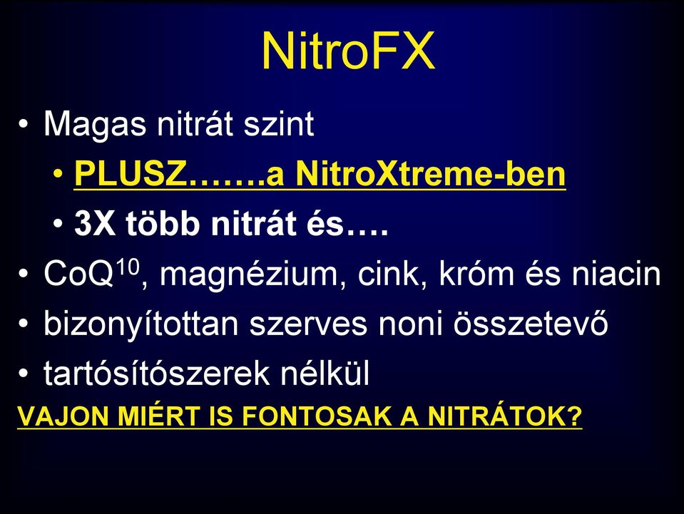 CoQ 10, magnézium, cink, króm és niacin