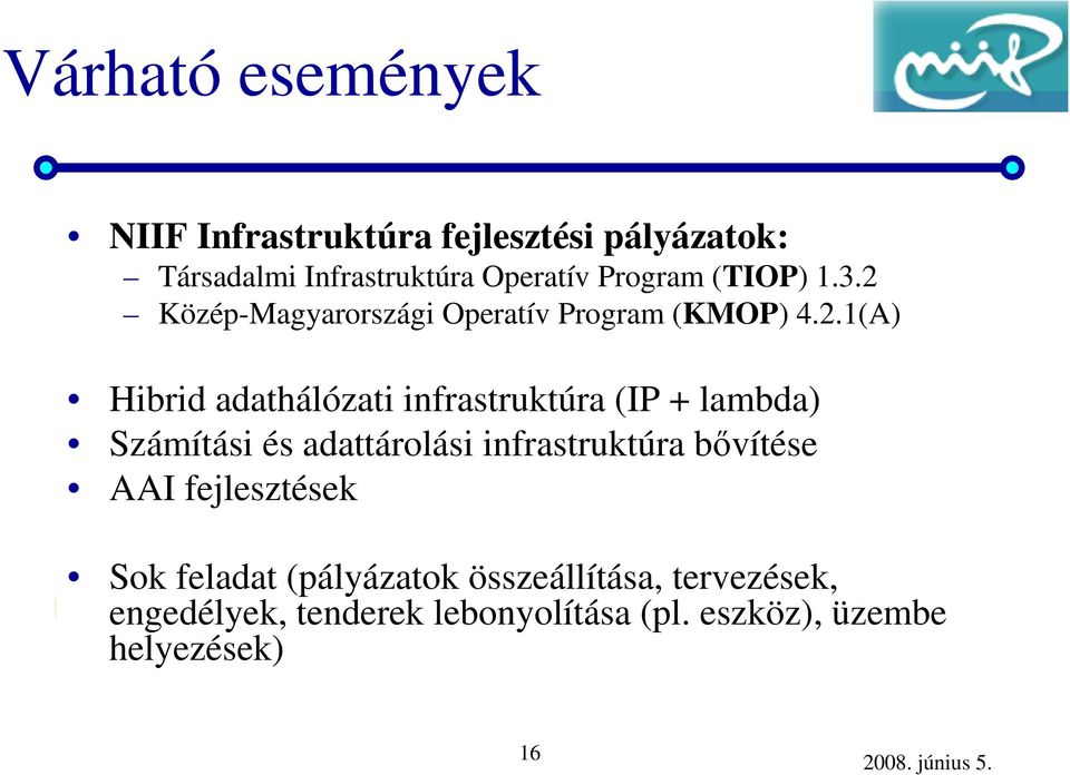 Közép-Magyarországi Operatív Program (KMOP) 4.2.