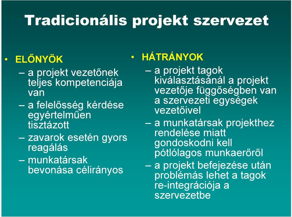 vezetőivel tisztázott a munkatársak projekthez zavarok arok esetén gyors rendelése miatt reagálás gondoskodni kell