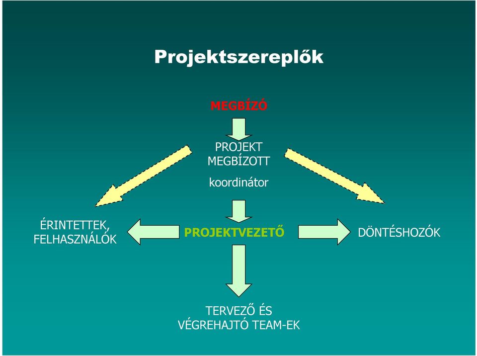 FELHASZNÁLÓK PROJEKTVEZETŐ